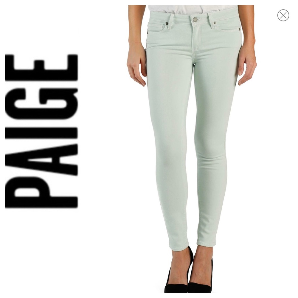 Paige Jeans - Light Mint Pastel Green - Size 27 - NWOT